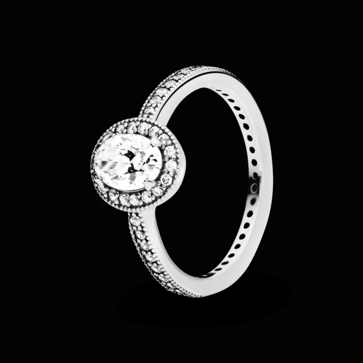 Pandora Anéis De Prata-Anel Beleza Elegante