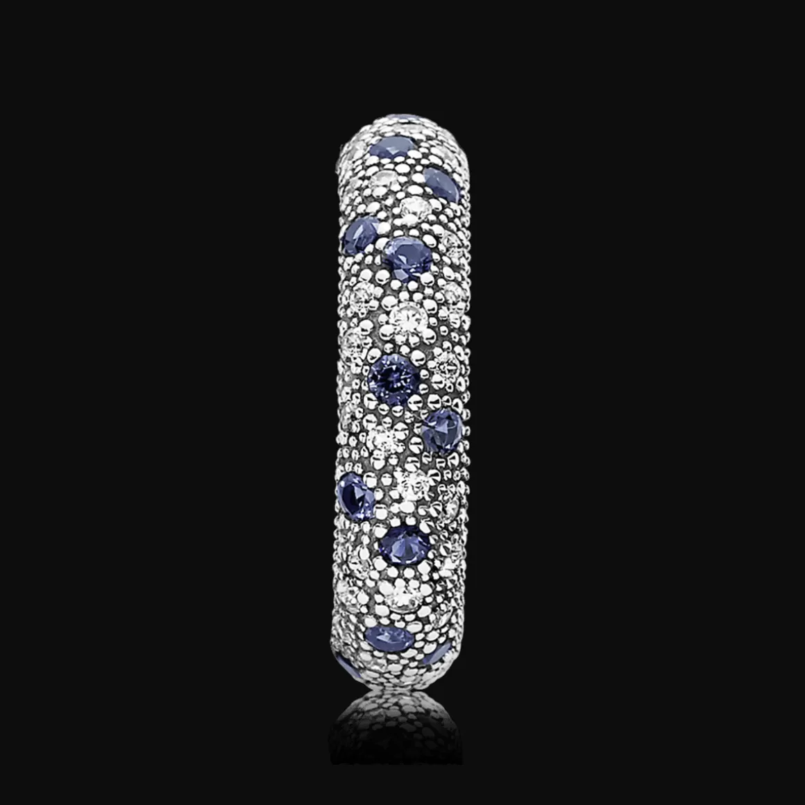 Pandora Anéis De Prata-Anel De Prata Brilho Da Constelacao Azul