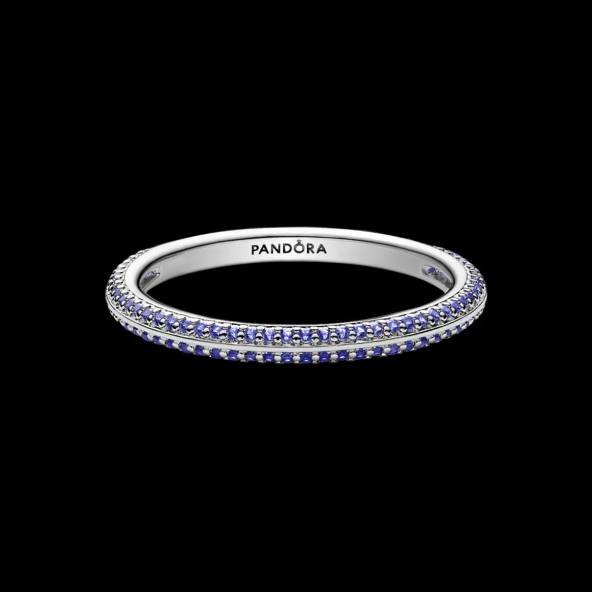 Pandora Anéis De Prata-Anel de Prata em Pavé Azul