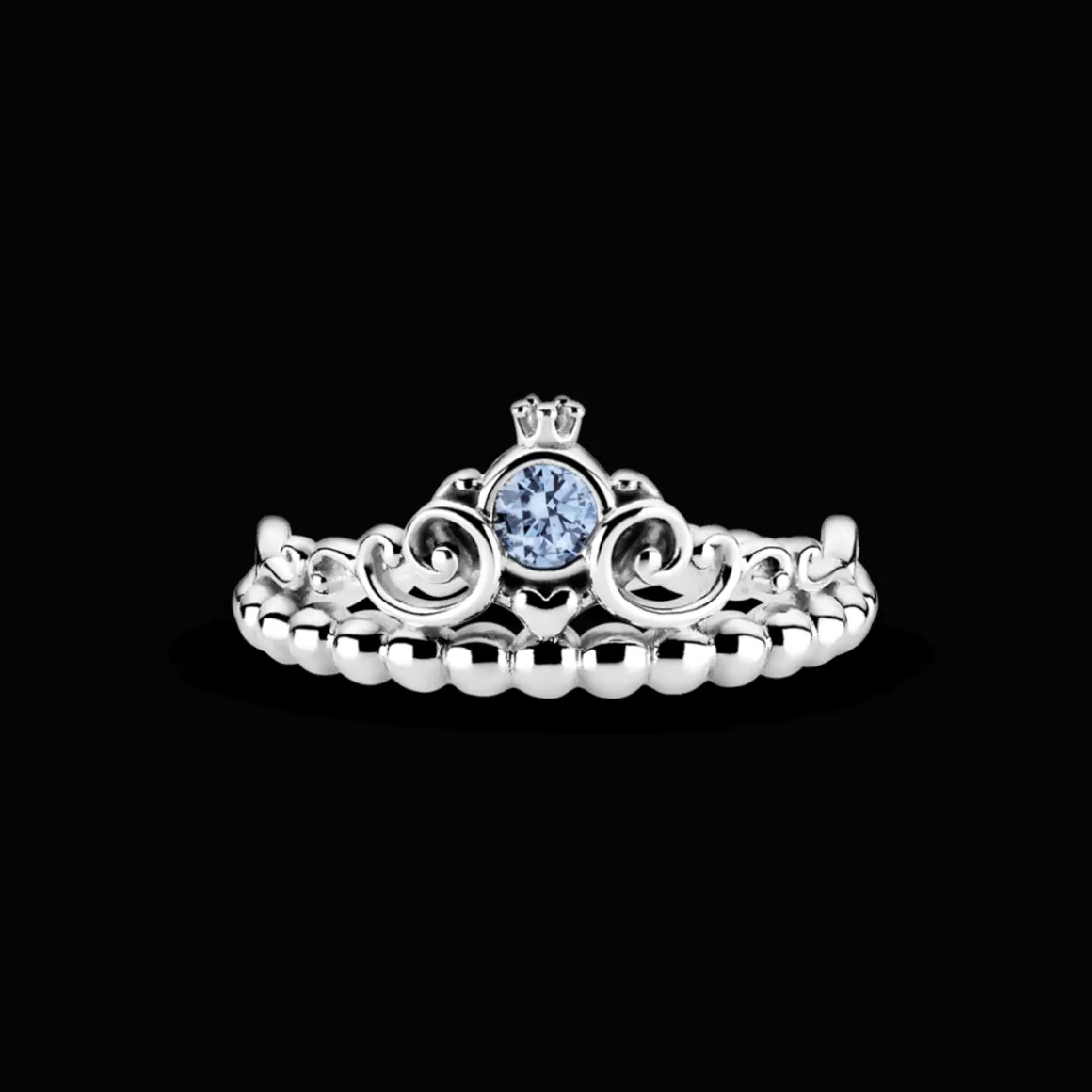 Pandora Anéis De Prata-Anel Disney Tiara Da Cinderela
