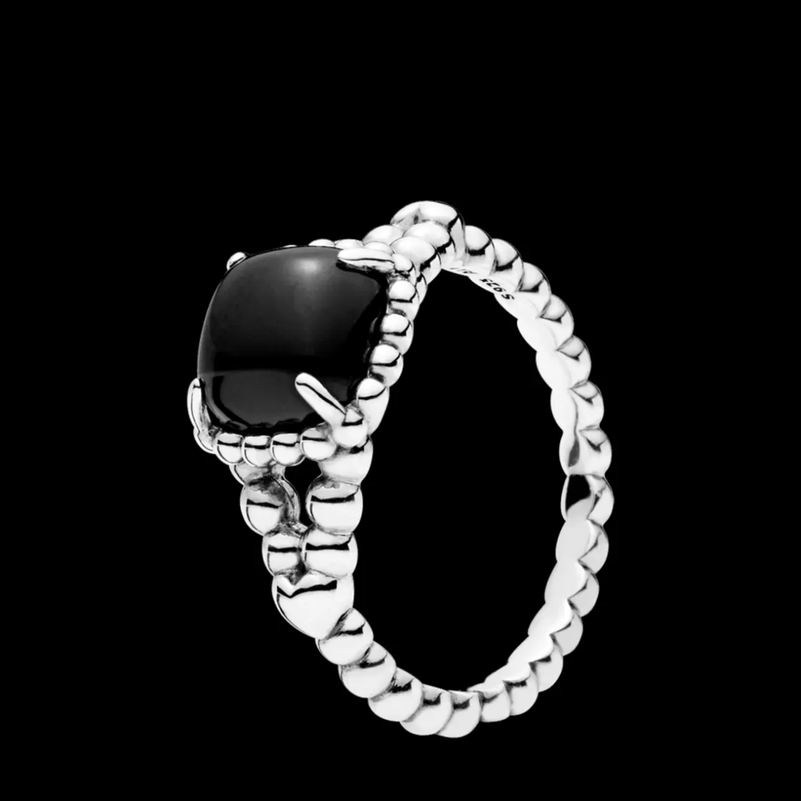 Pandora Anéis De Prata-Anel Espírito Vibrante Preto