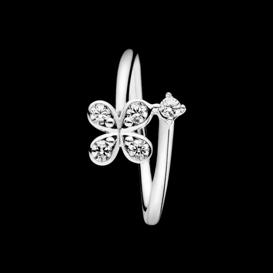 Pandora Anéis De Prata-Anel Flores