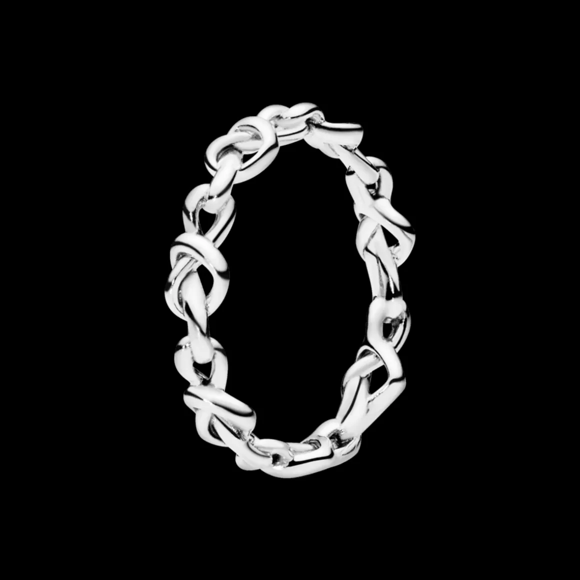 Pandora Anéis De Prata-Anel O Amor Que Une