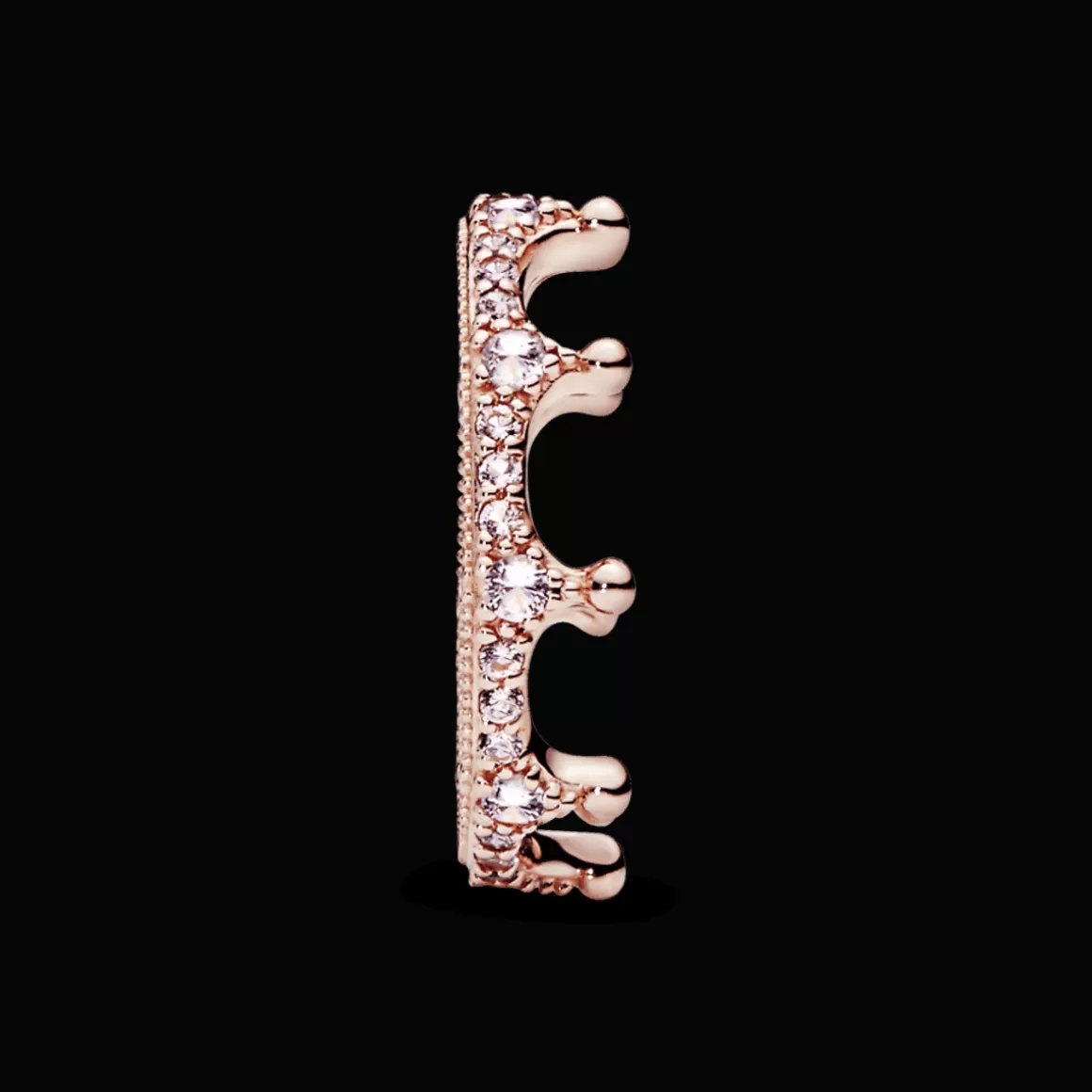 Pandora Anéis Em Ouro Rosé-Anel Coroa Da Princesa Em Ouro Rose