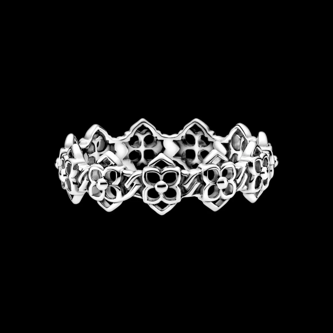 Pandora Anéis De Prata-Anel Petalas De Rosa