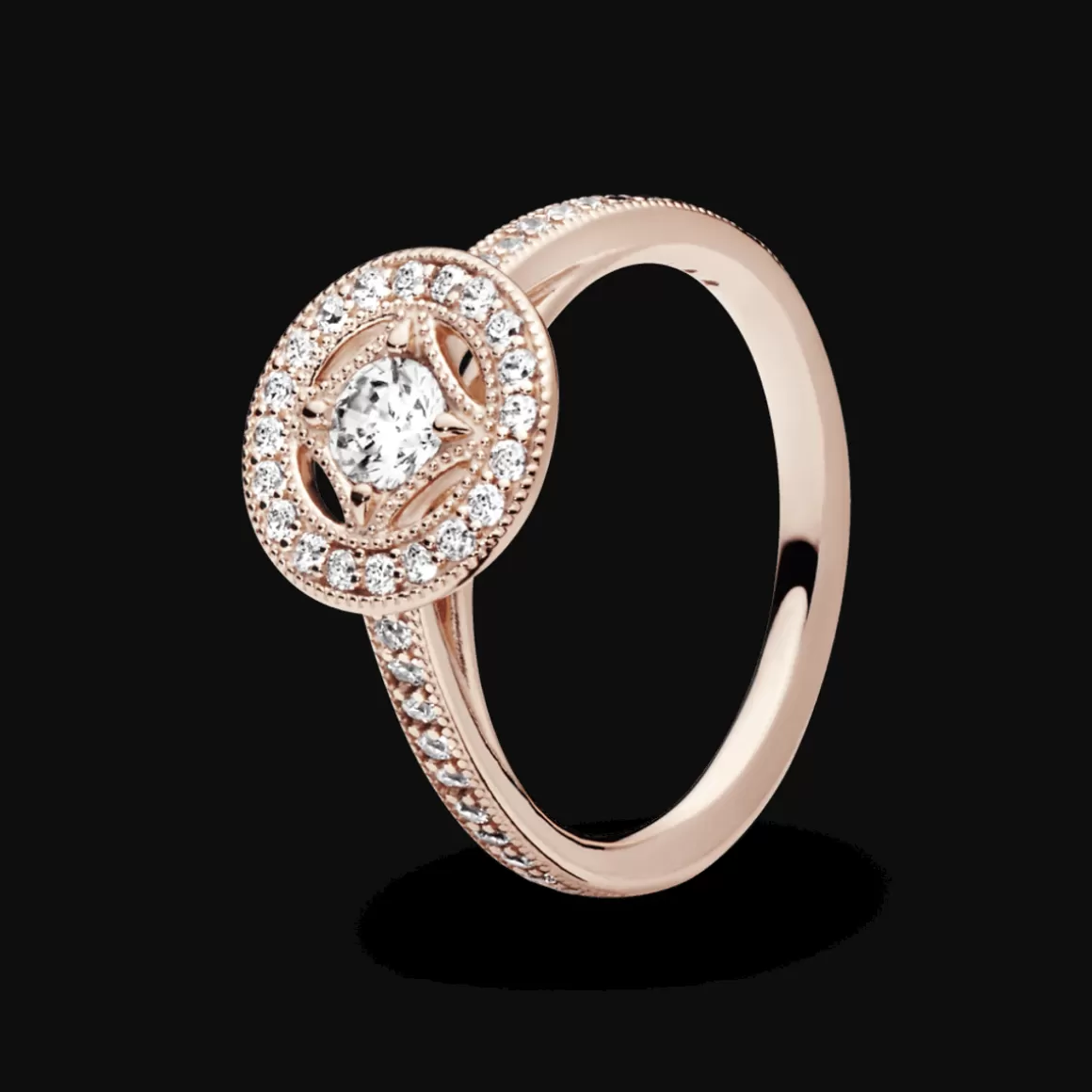 Pandora Anéis Em Ouro Rosé-Anel Rose Encanto Vintage