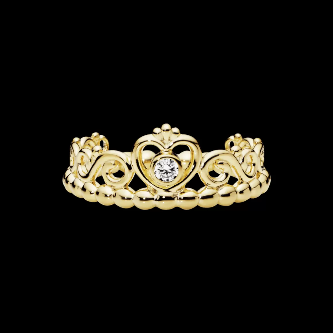 Pandora Anéis De Ouro-AnelShine Tiara De Princesa