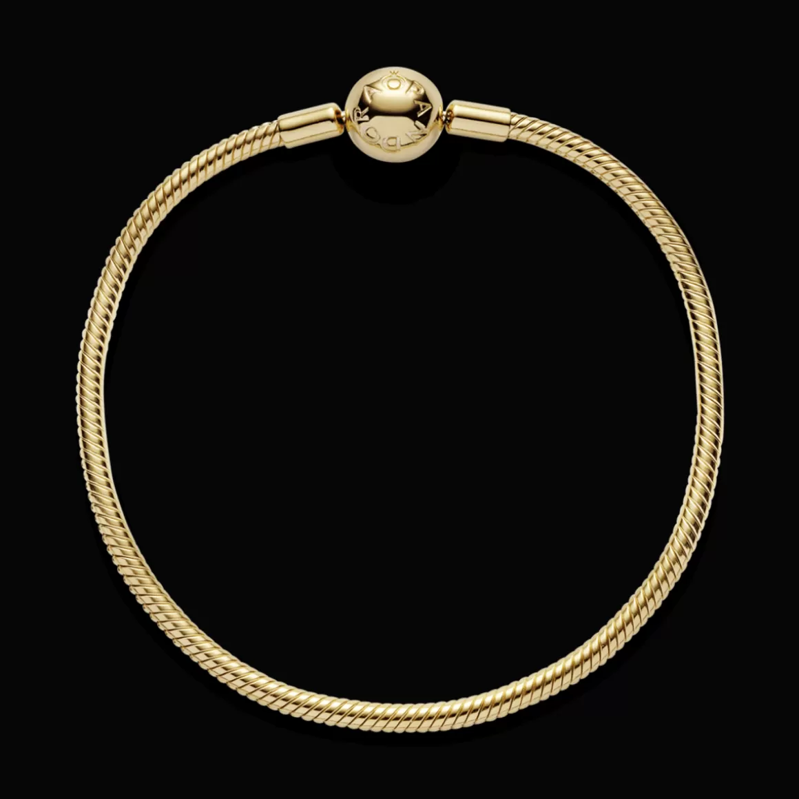 Pandora Braceletes Maleáveis Em Ouro | Bracelete De Ouro-Bracelete Crie _ Combine_Liso Shine