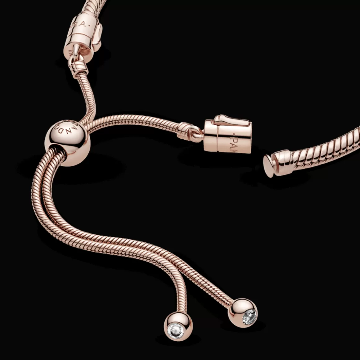 Pandora Braceletes De Ouro Rosé-Bracelete Crie & Combine - Cordão Rosetm