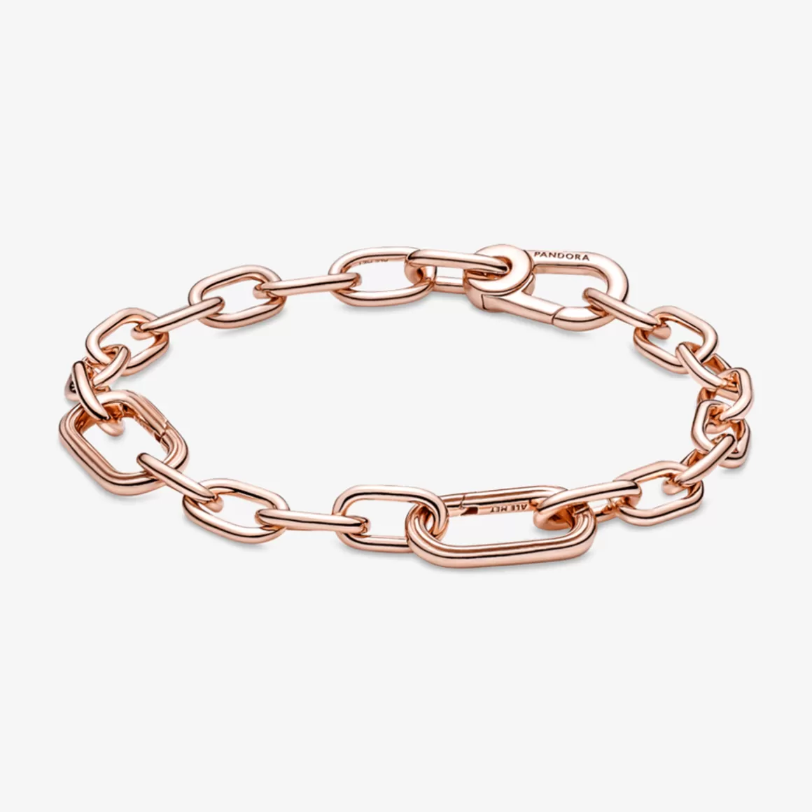 Pandora Braceletes De Ouro Rosé-Bracelete De Corrente De Links Me