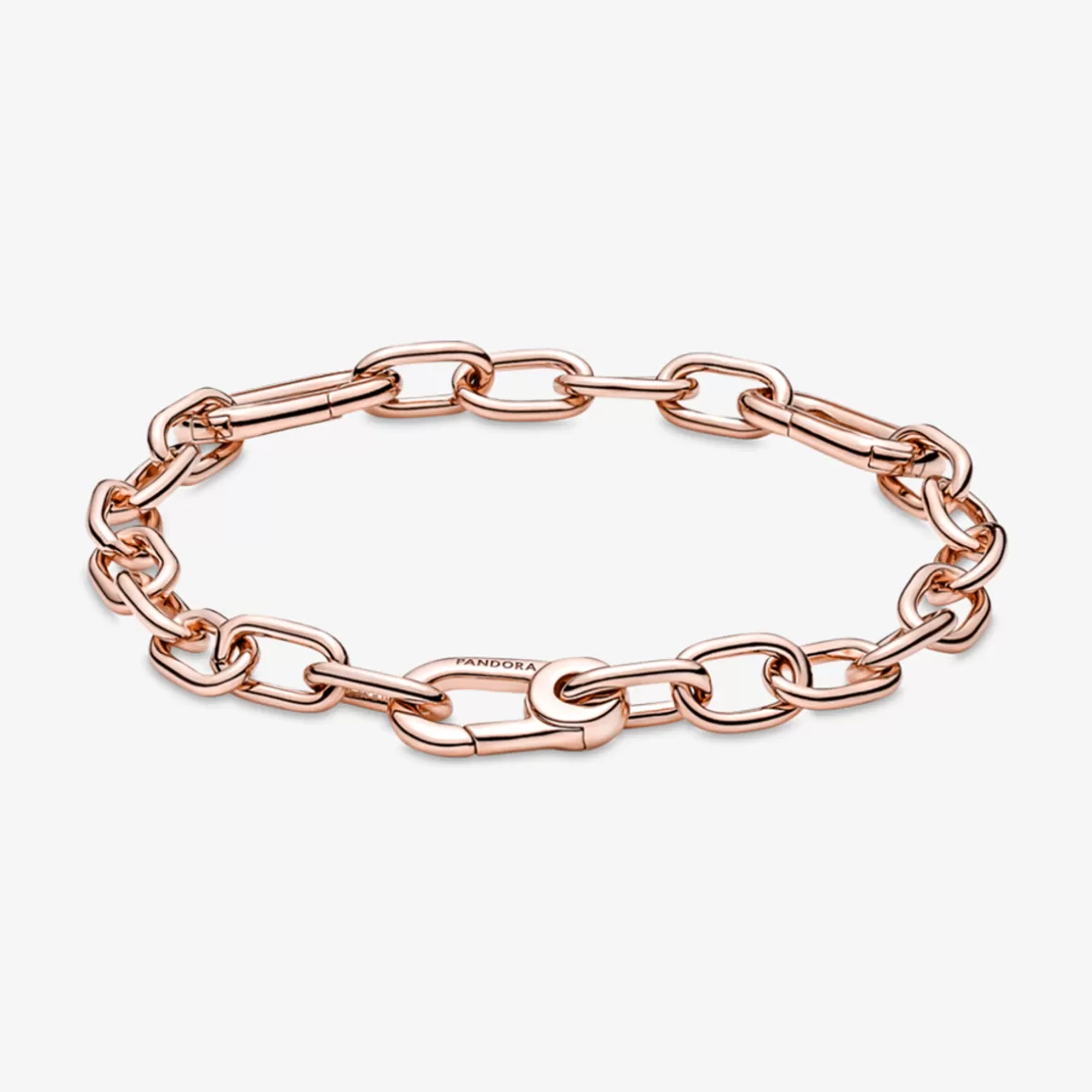 Pandora Braceletes De Ouro Rosé-Bracelete De Corrente De Links Me