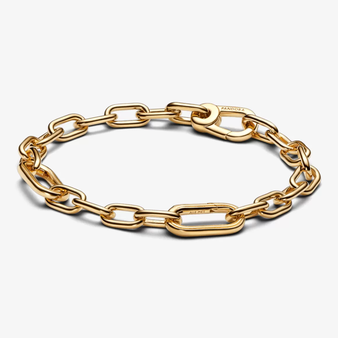 Pandora Braceletes Maleáveis Em Ouro | Bracelete De Ouro-Bracelete de Ouro Corrente de Links