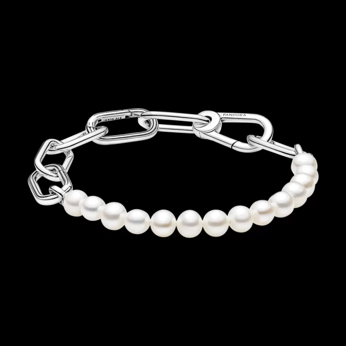 Pandora Braceletes De Prata-Bracelete De Perolas Cultivadas De Agua Doce Me