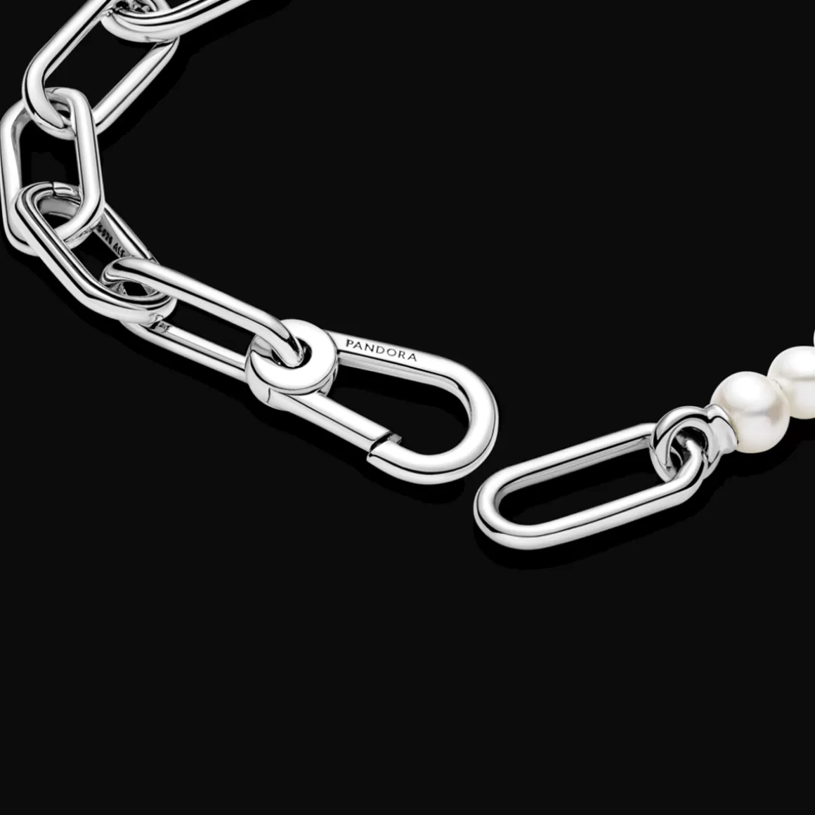 Pandora Braceletes De Prata-Bracelete De Perolas Cultivadas De Agua Doce Me