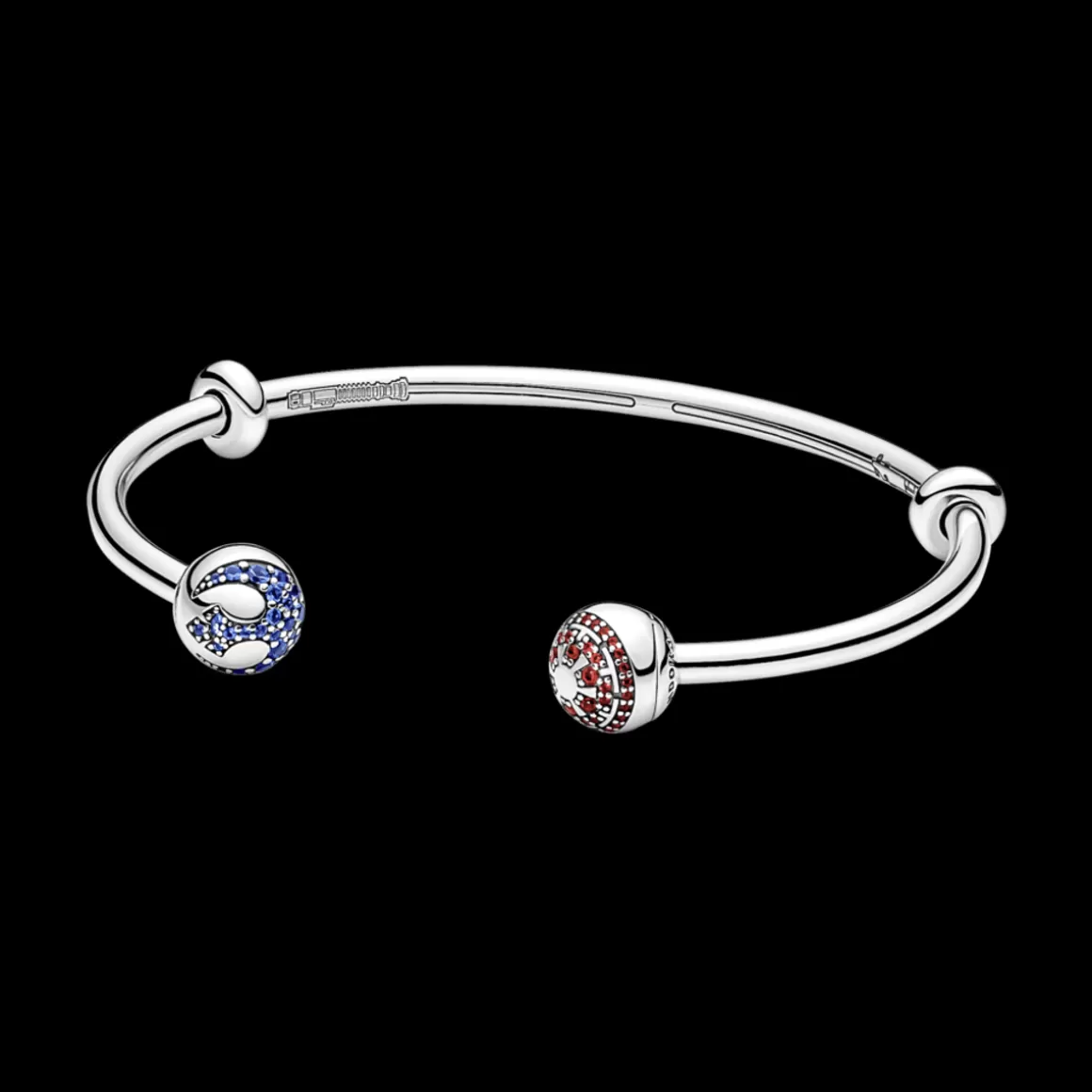 Pandora Braceletes Rígidos Em Prata-Bracelete de Prata Rígido Aberto Star Wars - Lados da Força