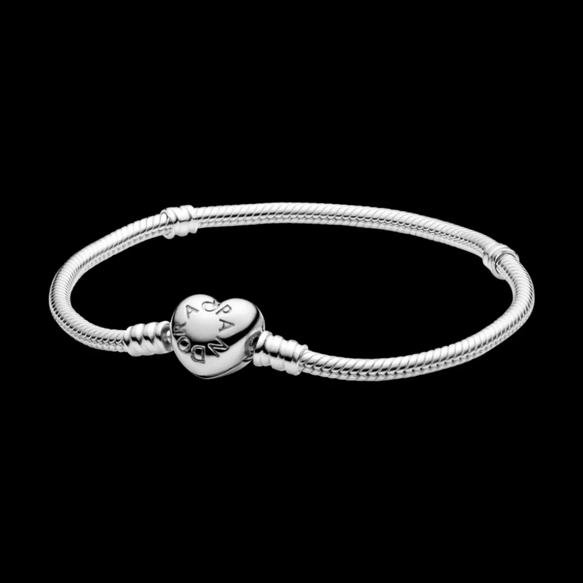 Pandora Braceletes De Prata-Bracelete Com Fecho De Coracao
