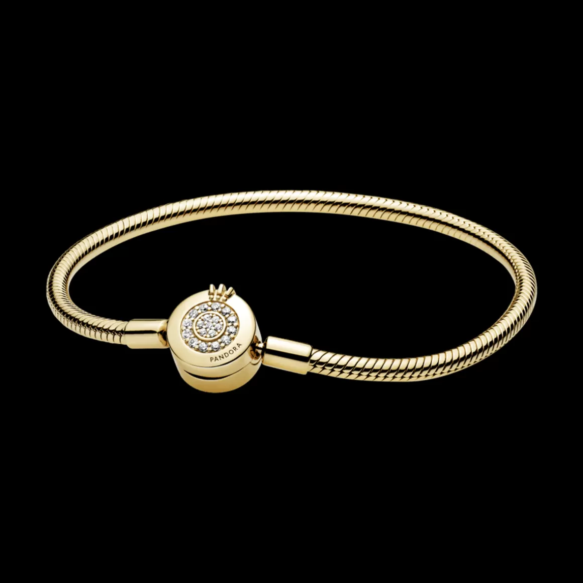 Pandora Braceletes Maleáveis Em Ouro | Bracelete De Ouro-Bracelete Coroa Em O Brilhante