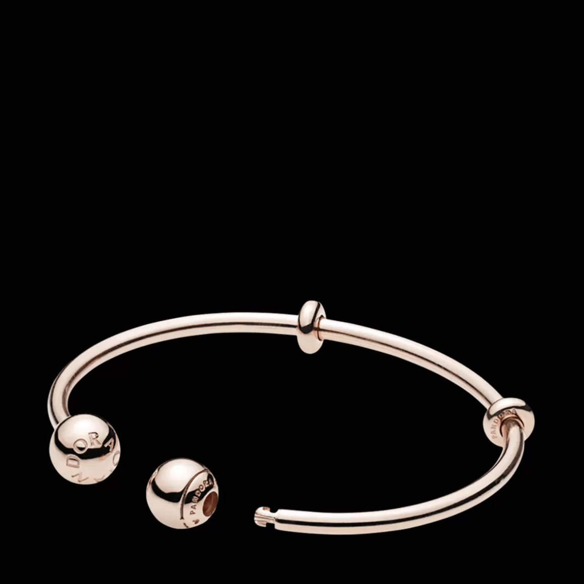 Pandora Braceletes Rígidos Em Ouro Rosé | Braceletes De Ouro Rosé-Bracelete Evolution Em Ouro Rose