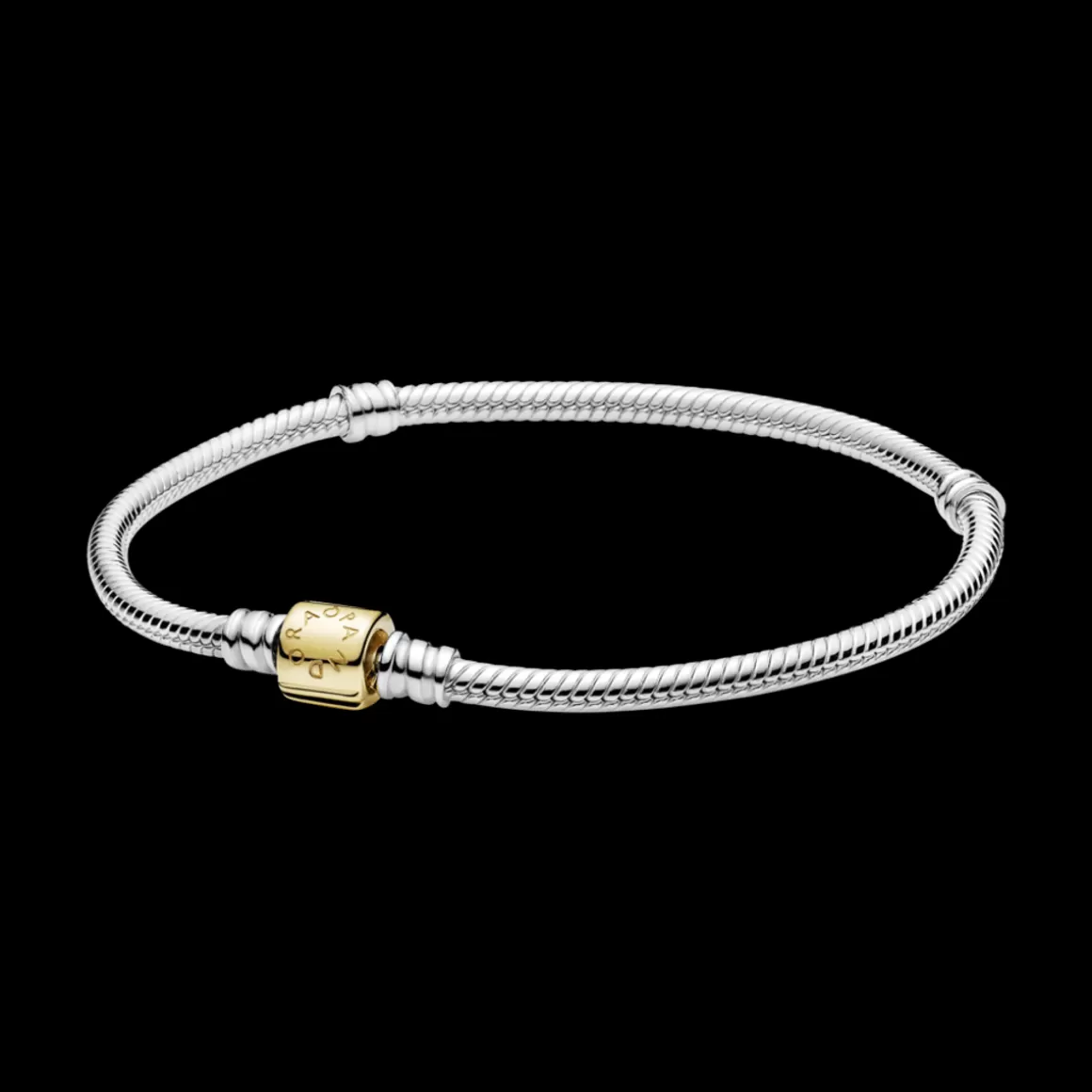 Pandora Braceletes De Prata-Bracelete Moments Celebração Com Ouro 14k