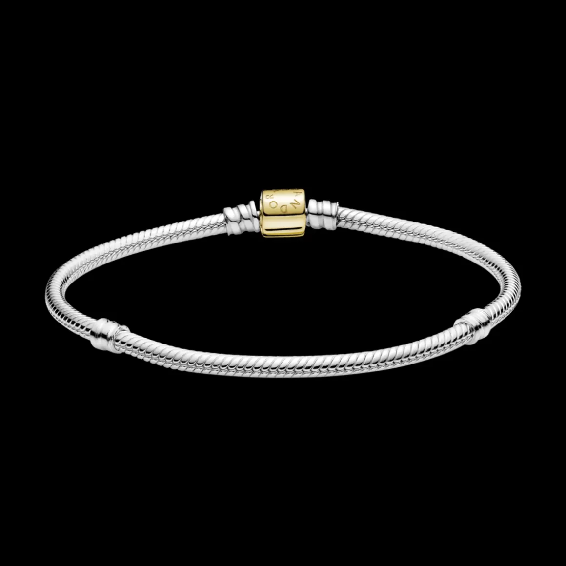 Pandora Braceletes De Prata-Bracelete Moments Celebração Com Ouro 14k