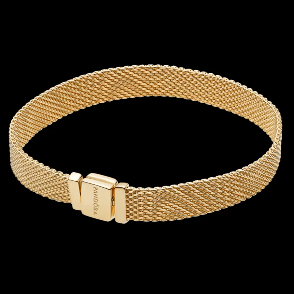 Pandora Bracelete De Ouro-Bracelete Reflexions Em Ouro 14k