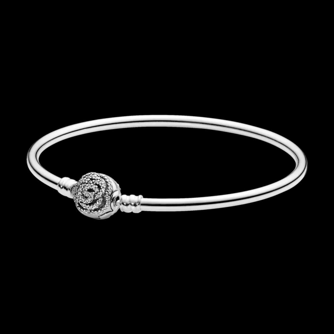 Pandora Braceletes Rígidos Em Prata-Bracelete Rígido - A Bela E A Fera