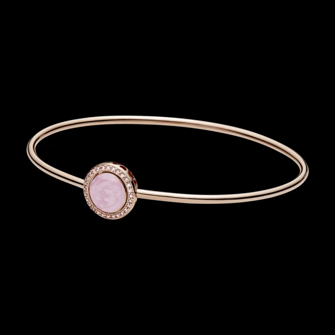 Pandora Braceletes Rígidos Em Ouro Rosé-Bracelete Rígido Espiral Rosa