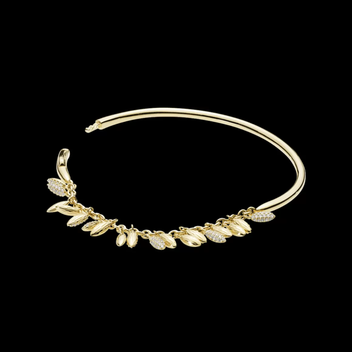 Pandora Bracelete De Ouro-Bracelete Shine Sementes Da Vida