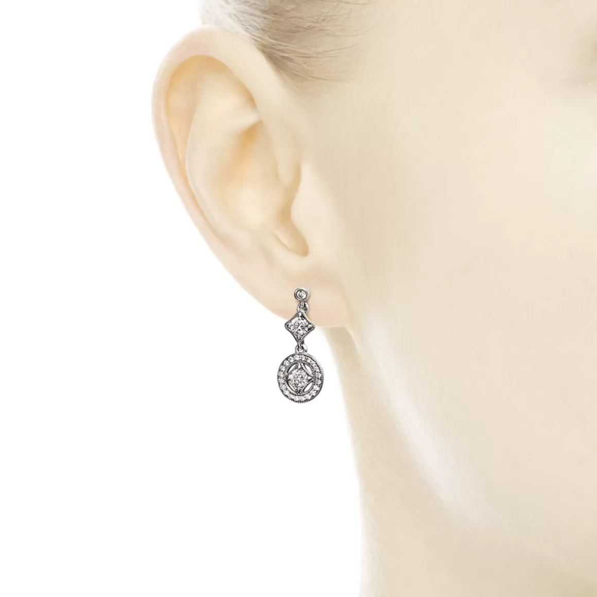 Pandora Brincos De Prata-Brinco Pendente Encanto Vintage