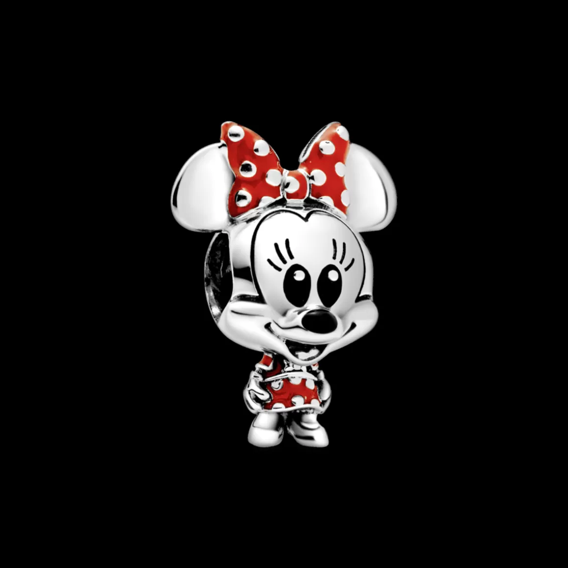 Pandora Charms De Prata-Charm Baby Minnie