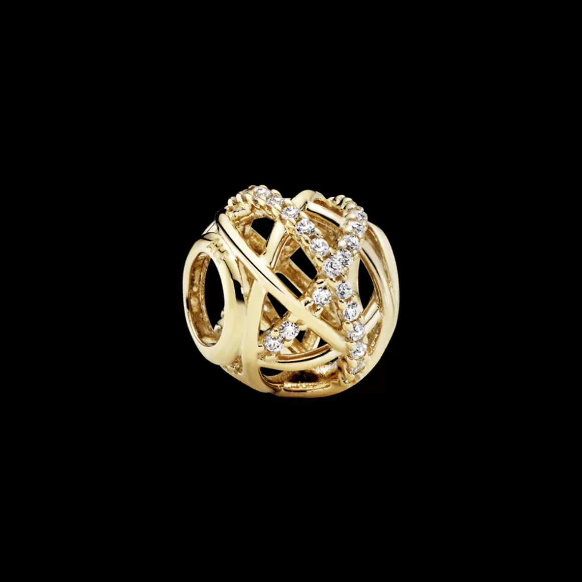 Pandora Charms De Ouro-Charm Brilho Da Galáxia Em Ouro 14k