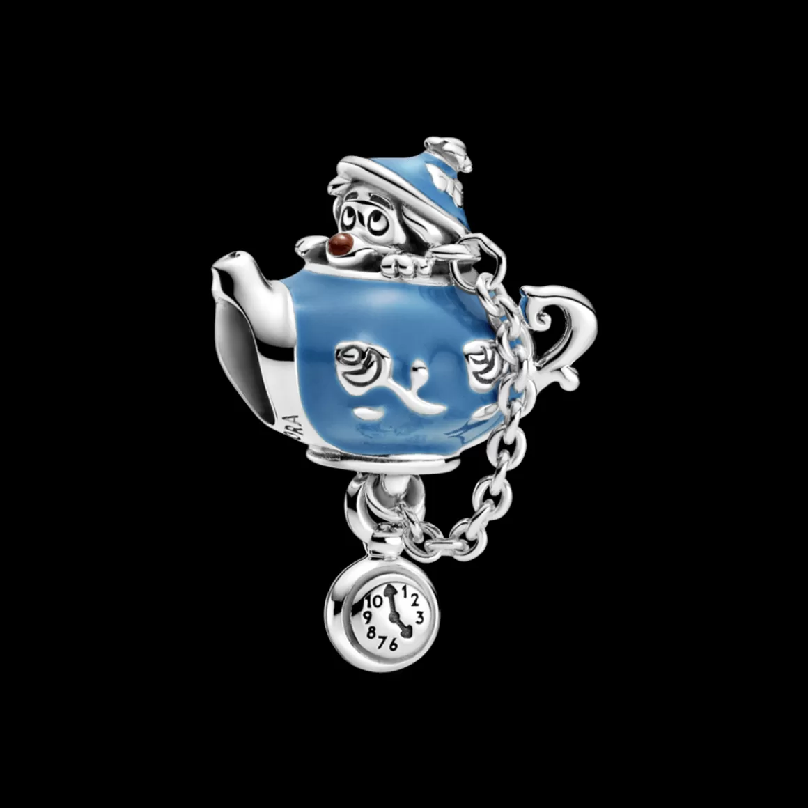 Pandora Charms Pendentes De Prata-Charm Bule Festa De Desaniversario_Alice No Pais Das Maravilhas