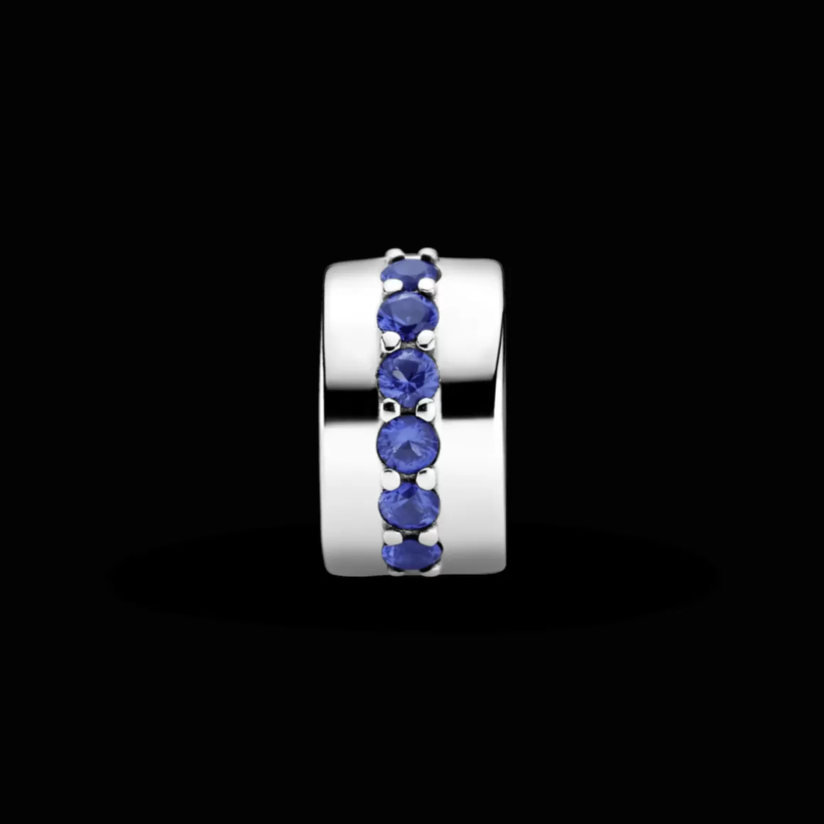 Pandora Charms Clipes De Prata-Charm Com Clip Brilho Azul