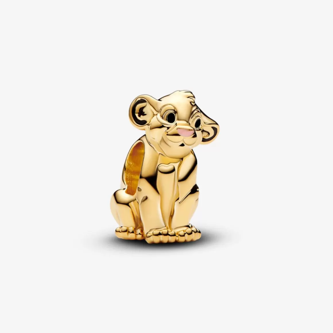 Pandora Charms De Ouro-Charm de Ouro Disney Simba de O Rei Leão