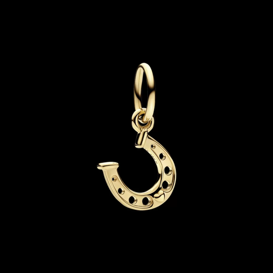Pandora Charms Pendentes De Ouro-Charm de Ouro Pendente Ferradura da Sorte
