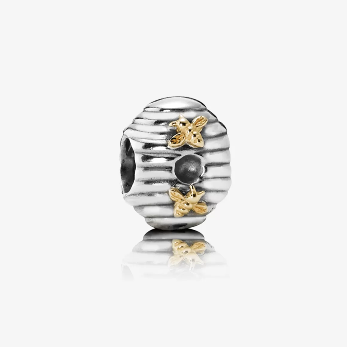 Pandora Charms Dois Tons-Charm De Prata E Ouro Colméia De Abelhas