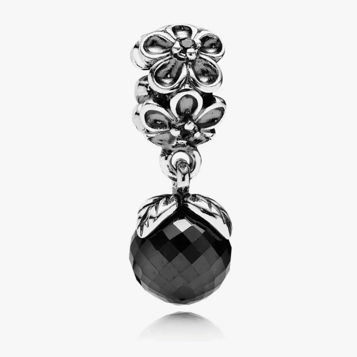 Pandora Charms Pendentes De Prata-Charm De Prata Flor De Violeta Com Pendente De Espinélio