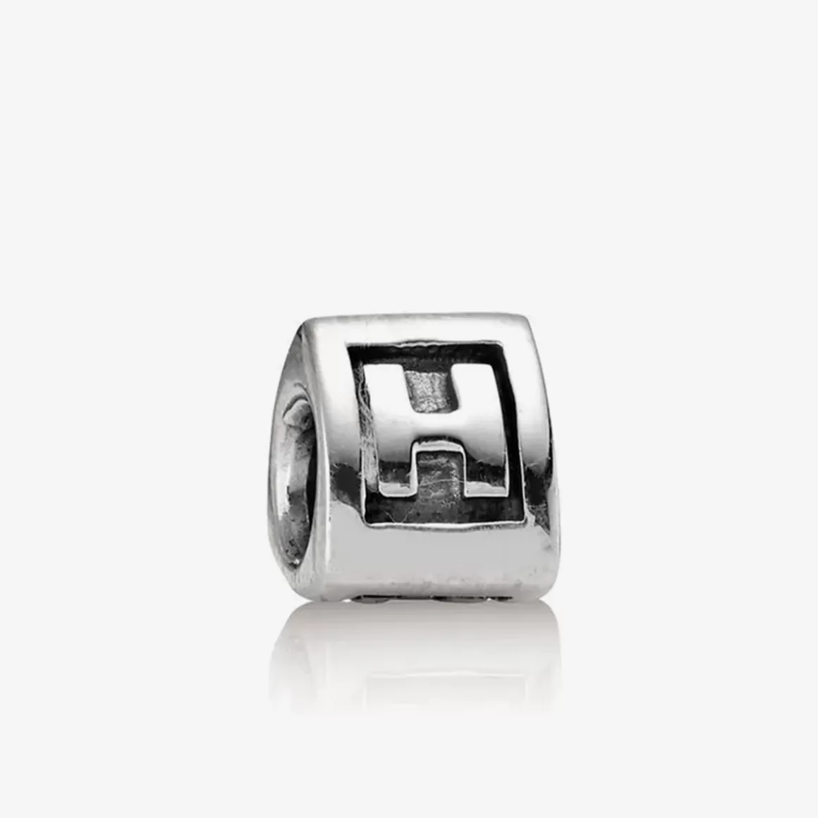 Pandora Charms De Prata-Charm De Prata Letra H