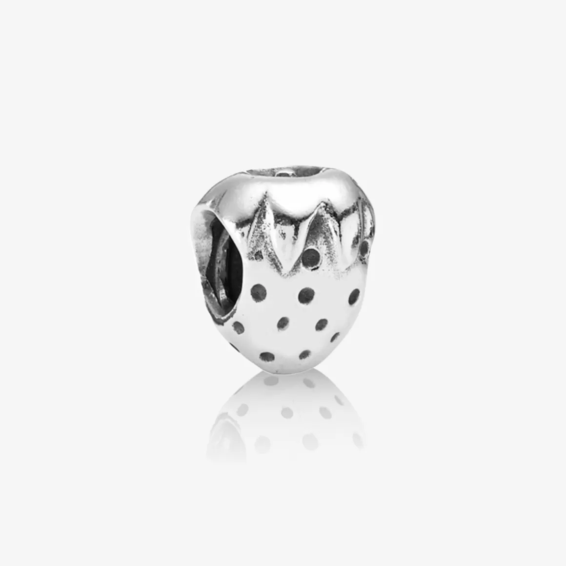 Pandora Charms De Prata-Charm De Prata Morango