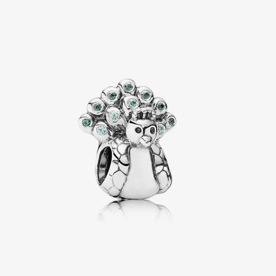 Pandora Charms De Prata-Charm De Prata Pavão