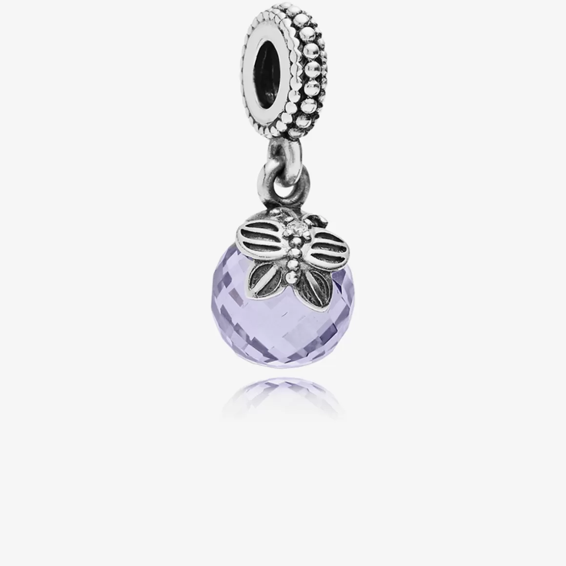 Pandora Charms Pendentes De Prata-Charm De Prata Pendente Pequena Borboleta Lilás