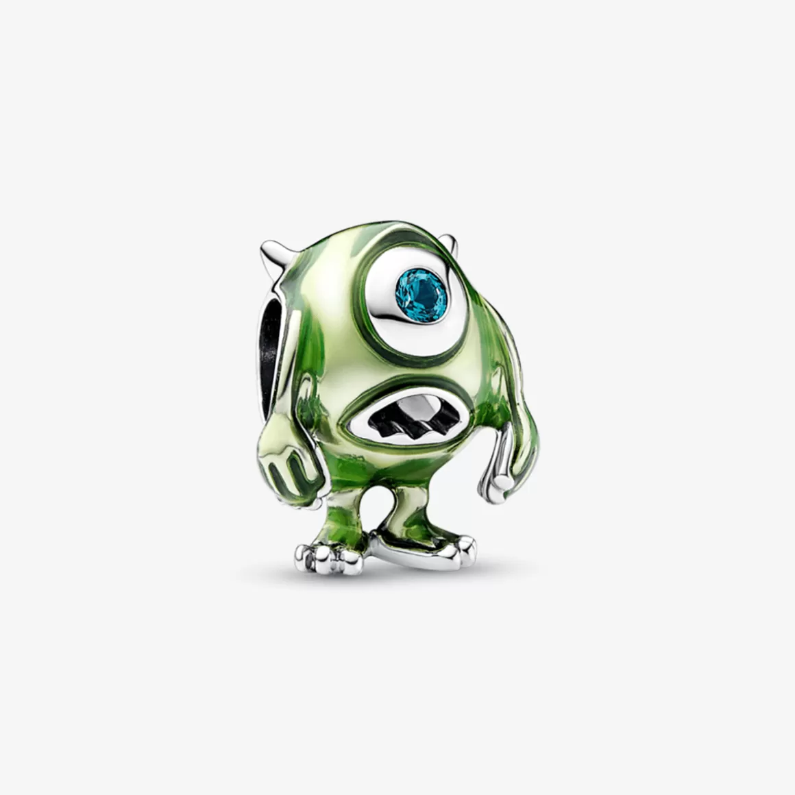 Pandora Charms Cristal | Charms De Prata-Charm Disney Pixar - Mike Wazowski de Monstros S.A.