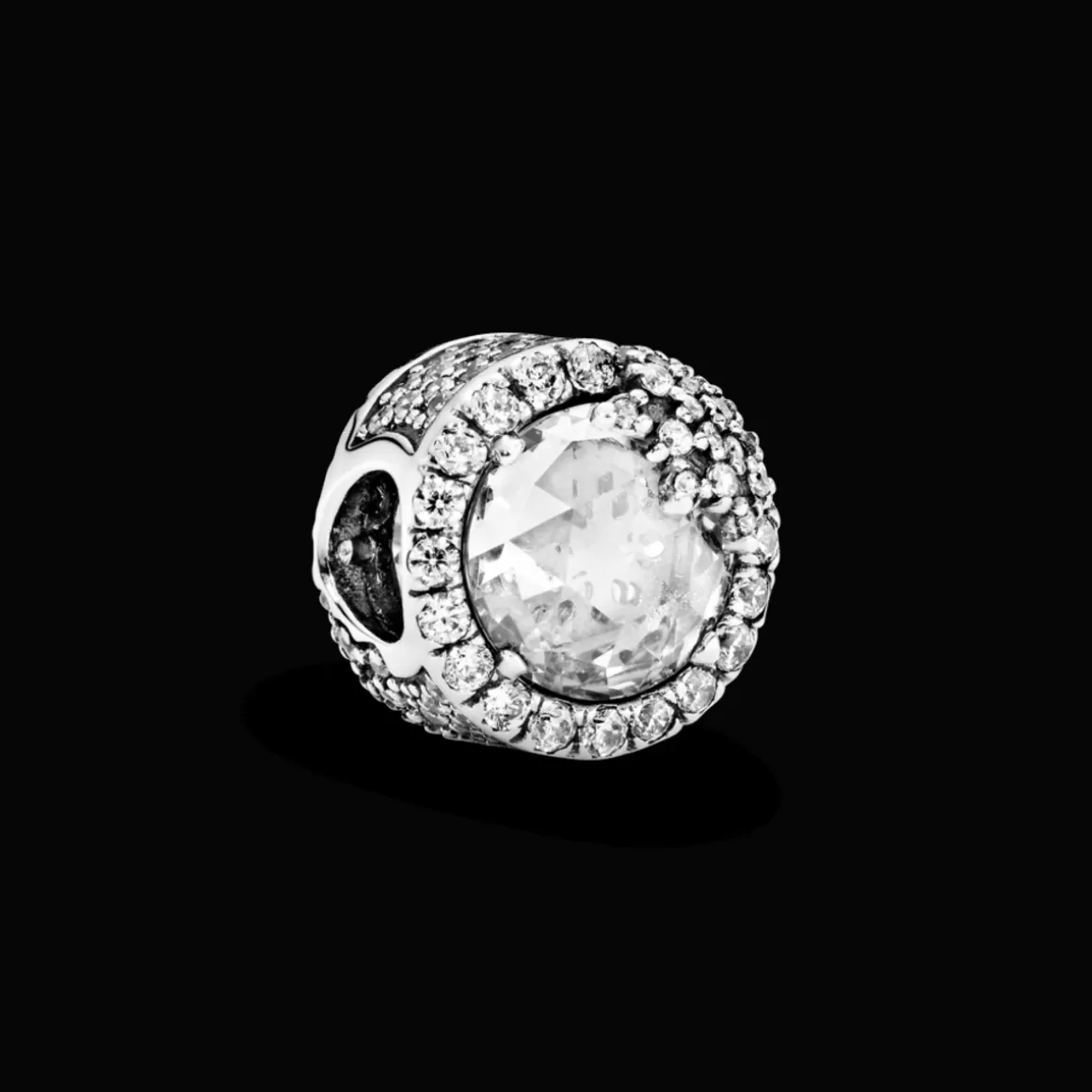 Pandora Charms De Prata-Charm Floco De Neve Radiante