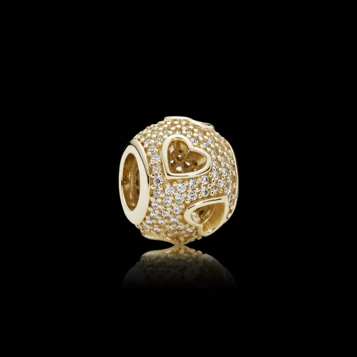 Pandora Charms De Ouro-Charm Flor Da Recordação Em Ouro 14k