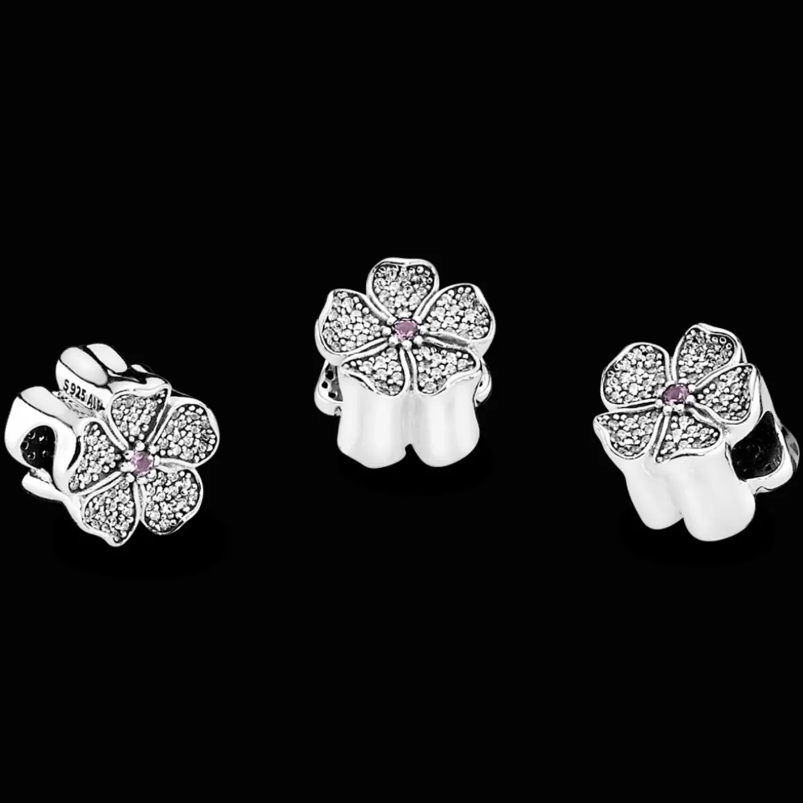 Pandora Charms De Prata-Charm Flor De Maçã - Flor Da Promessa [único]