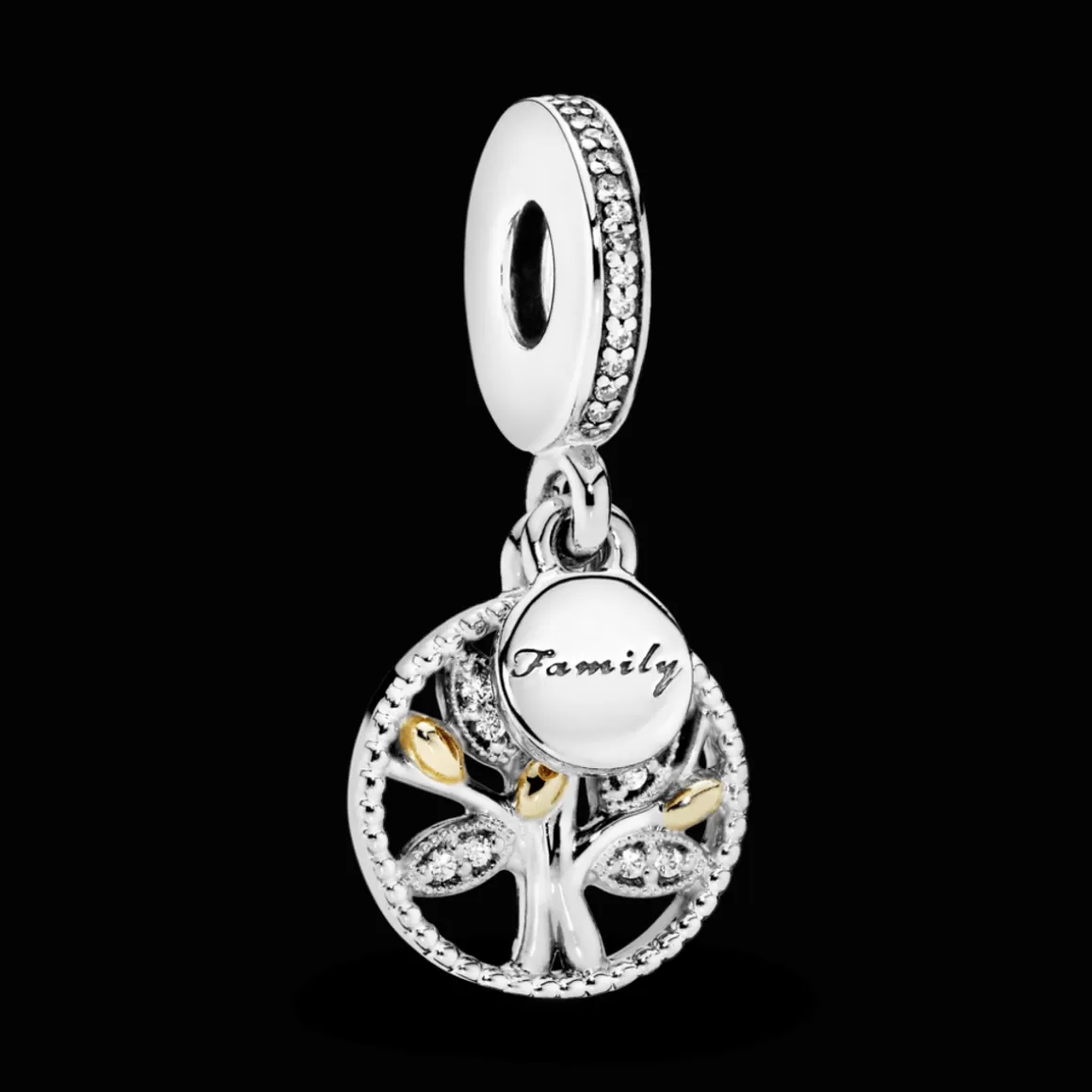 Pandora Charms Dois Tons-Charm Heranca De Familia