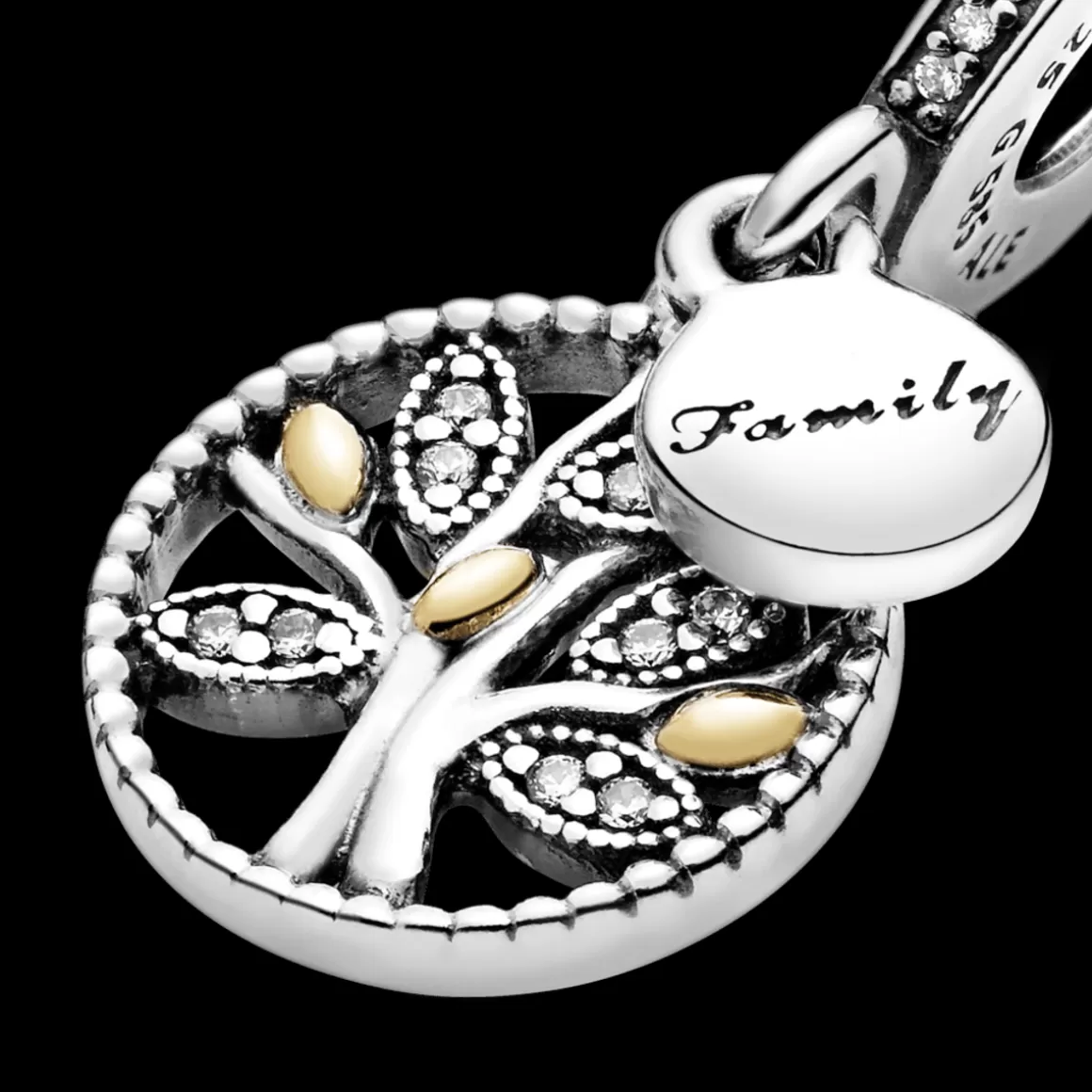 Pandora Charms Dois Tons-Charm Heranca De Familia