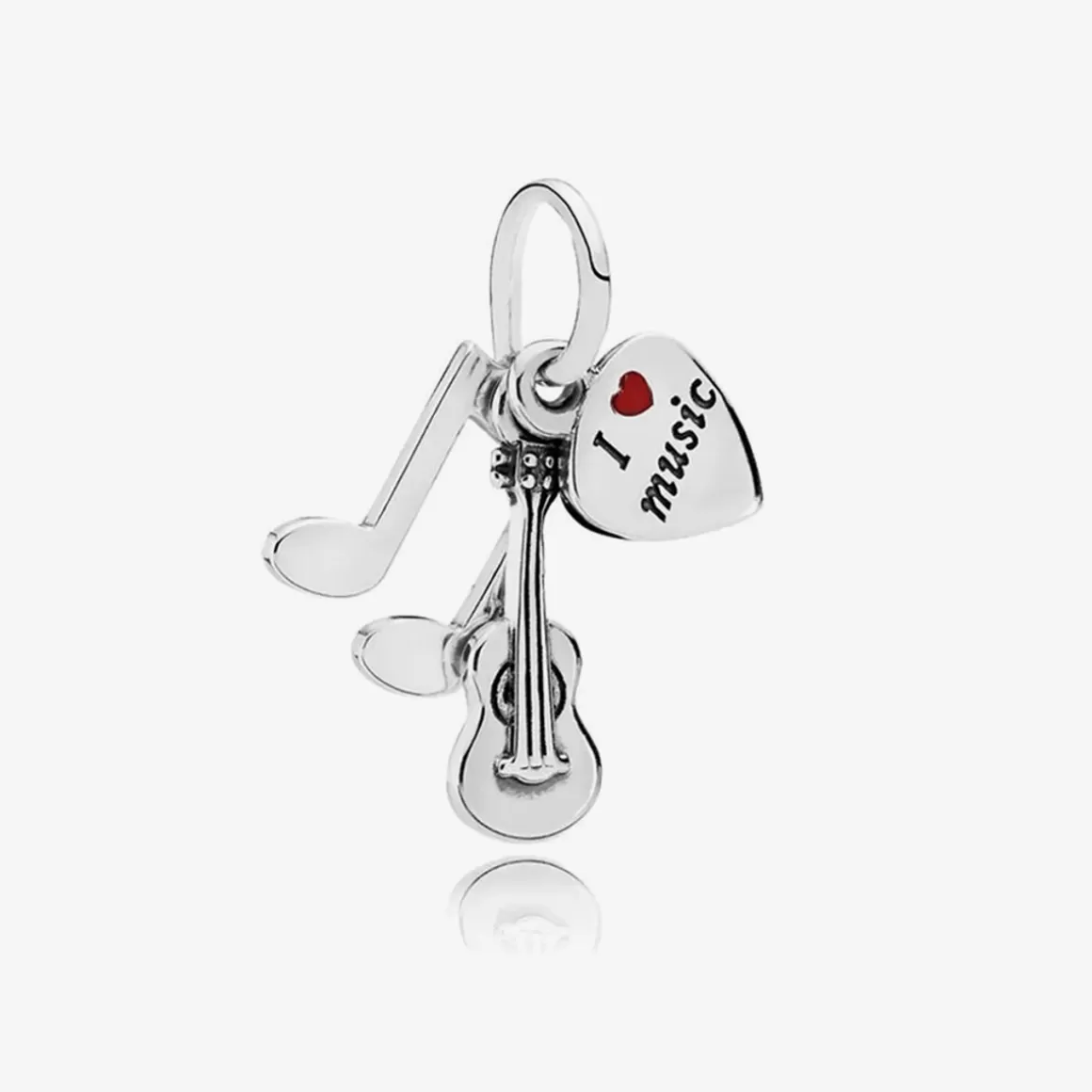 Pandora Charms De Prata-Charm I Love Music