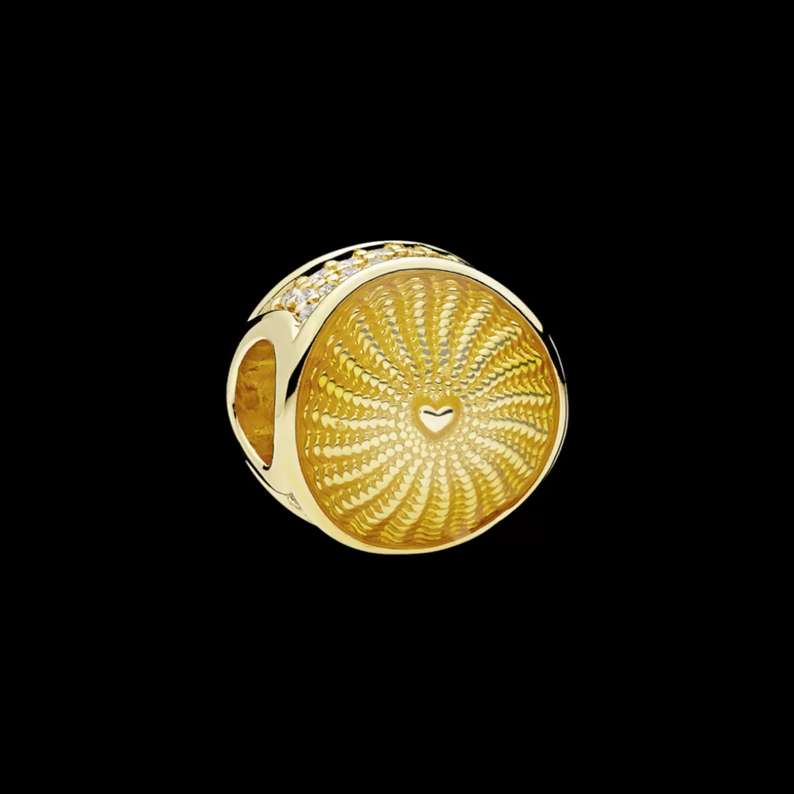 Pandora Charms De Ouro-Charm Raio De Sol em Ouro 14k