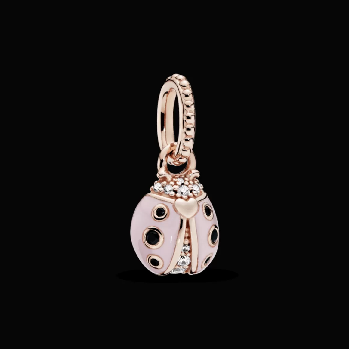 Pandora Charms Pendentes De Ouro Rosé-Charm Rose Joaninha